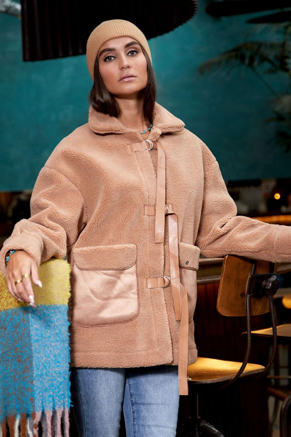 Teddy coat - Black S h5Picture3